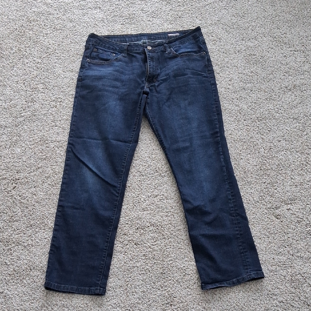 Izod Men's Dark Blue Straight Jeans